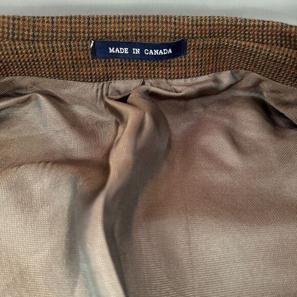 Ralph Lauren Houndstooth Sport Coat Mens Blazer Jacket Lambswool Single Breasted - Picture 4 of 16